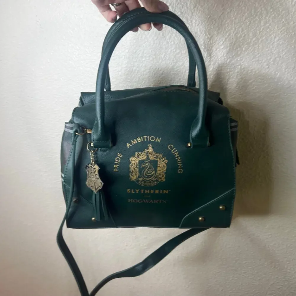 Harry Potter Purse Handbag Green Slytherin House Womens Shoulder Satchel Bag
